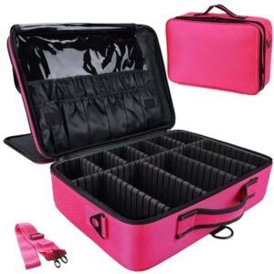 Professional Makeup Bag Organizer For Makeup Artist With Adjustable Dividers