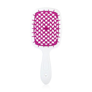 Superbrush Hollow Comb - White & Purple