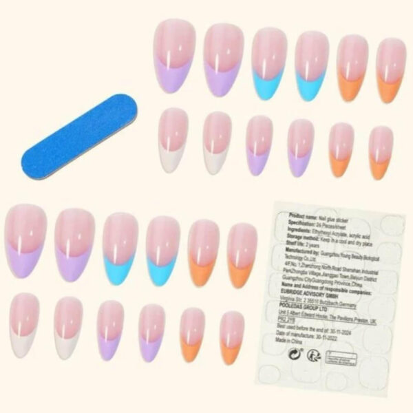 24pcs Beautiful Nails Natural Delicate & Comfortable - Image 2