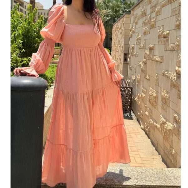 Long Dress Pink Color